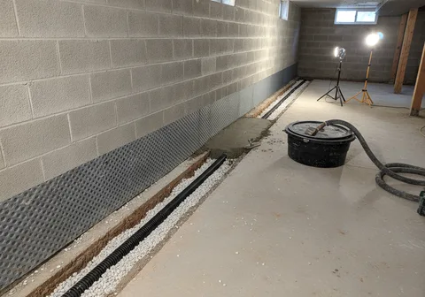 Interior Drainage System in Kitchener